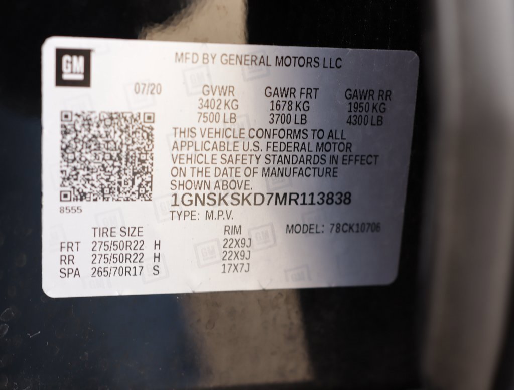 Used 2021 Chevrolet Tahoe Premier w/ Premium Package image 45