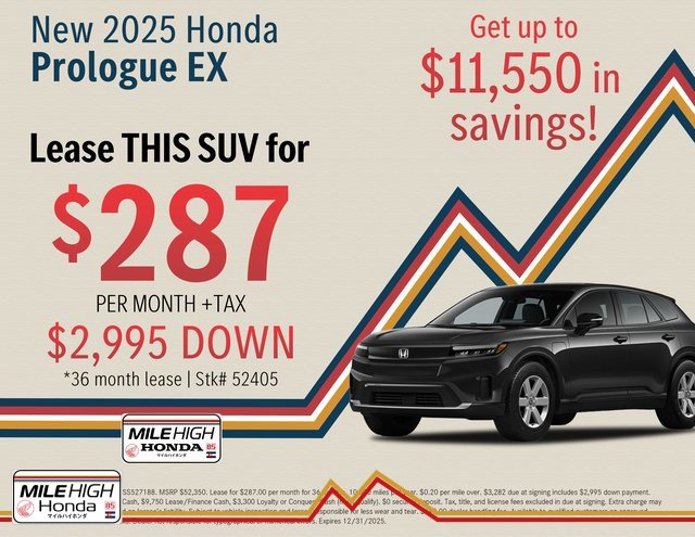 New 2025 Honda Prologue EX