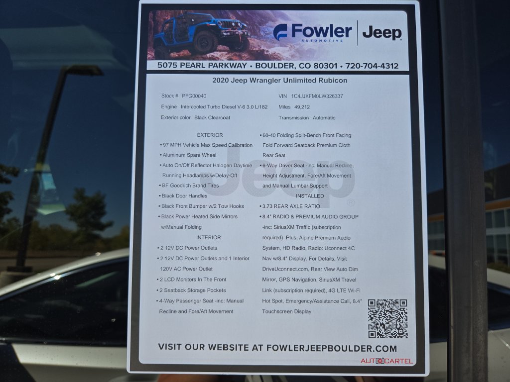 Used 2020 Jeep Wrangler Unlimited Rubicon AWD/4WD image 30