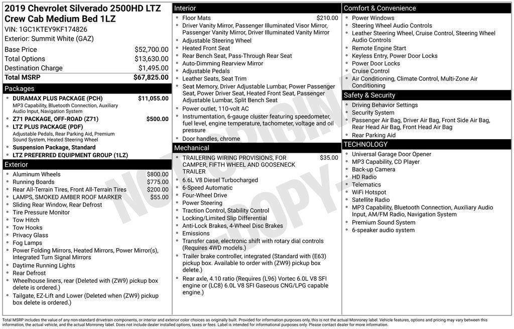 Certified 2019 Chevrolet Silverado 2500 LTZ w/ Duramax Plus Package AWD/4WD image 33