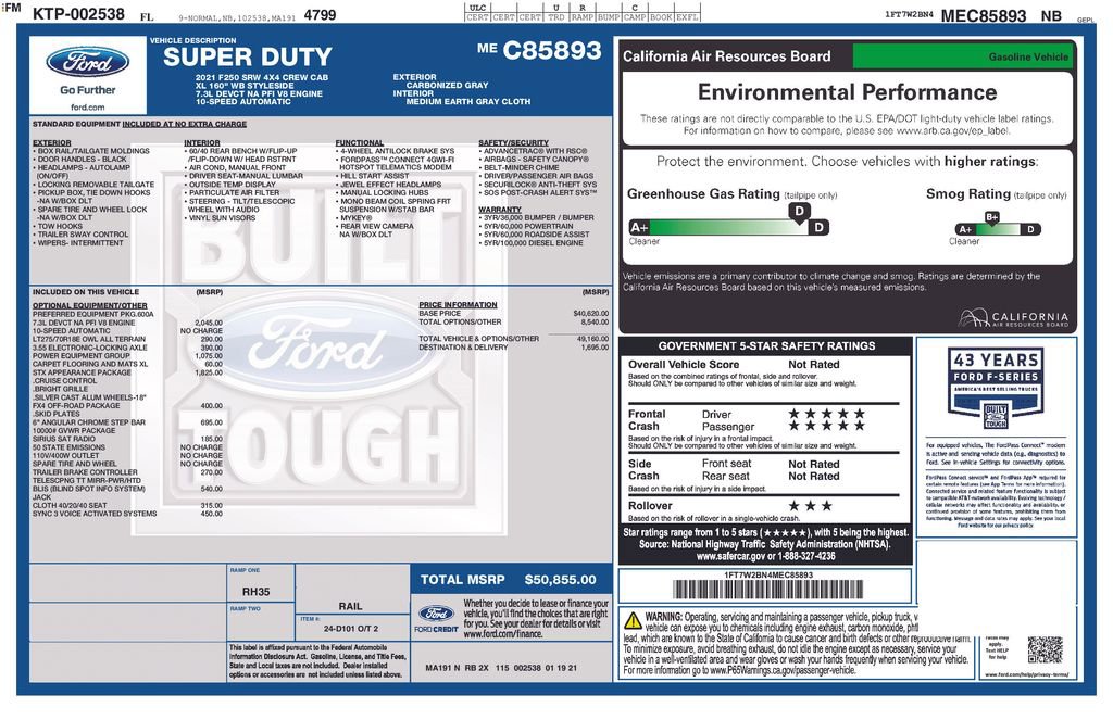 Used 2021 Ford F250 XL w/ STX Appearance Package image 5