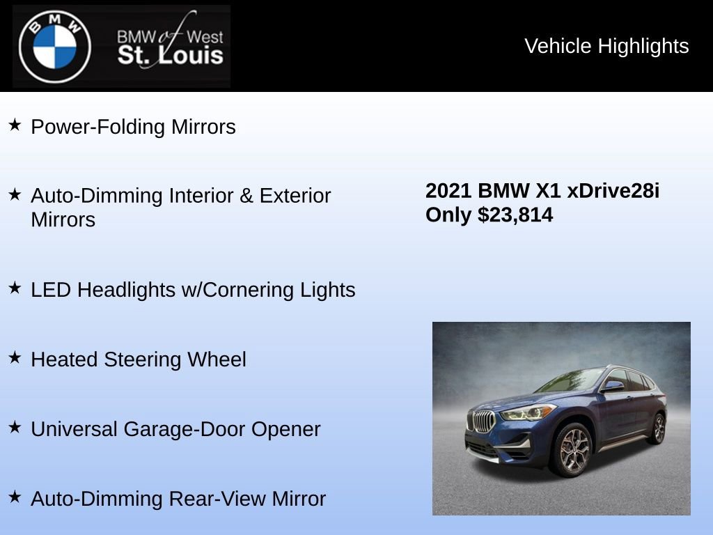Used 2021 BMW X1 xDrive28i w/ Premium Package image 23