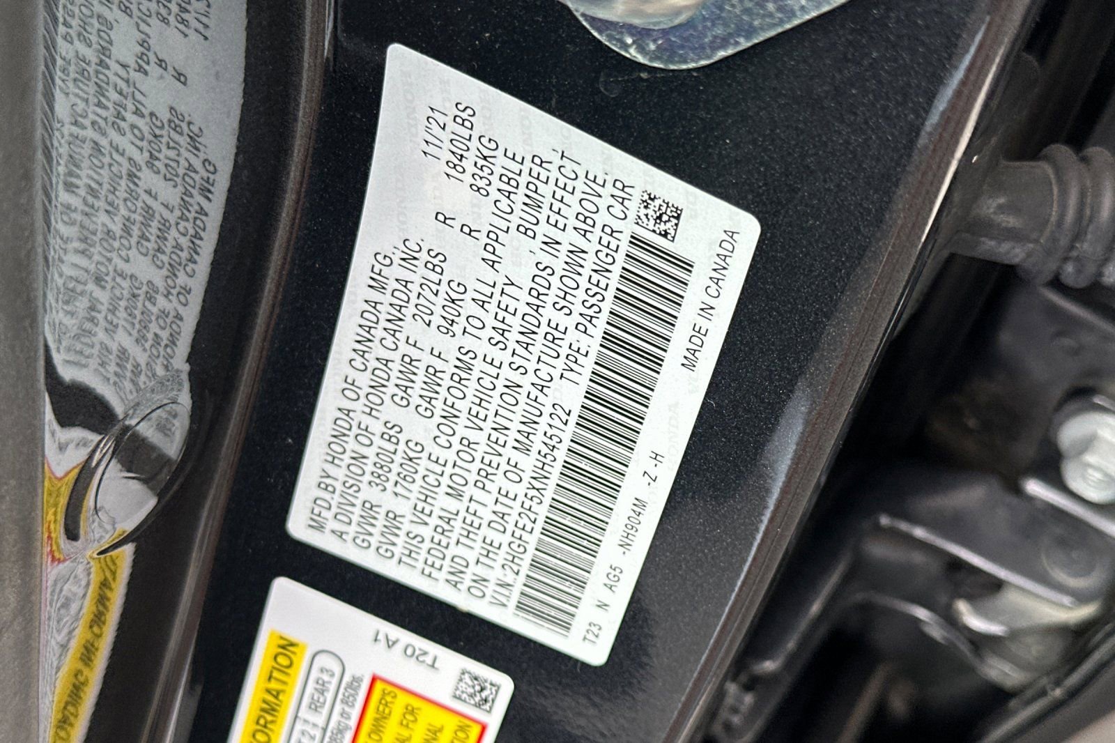 Used 2022 Honda Civic Sport image 27