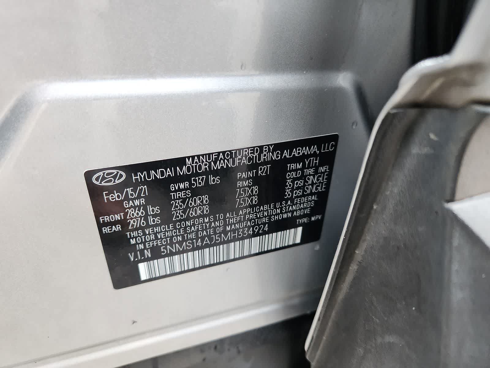 Used 2021 Hyundai Santa Fe SE FWD image 30