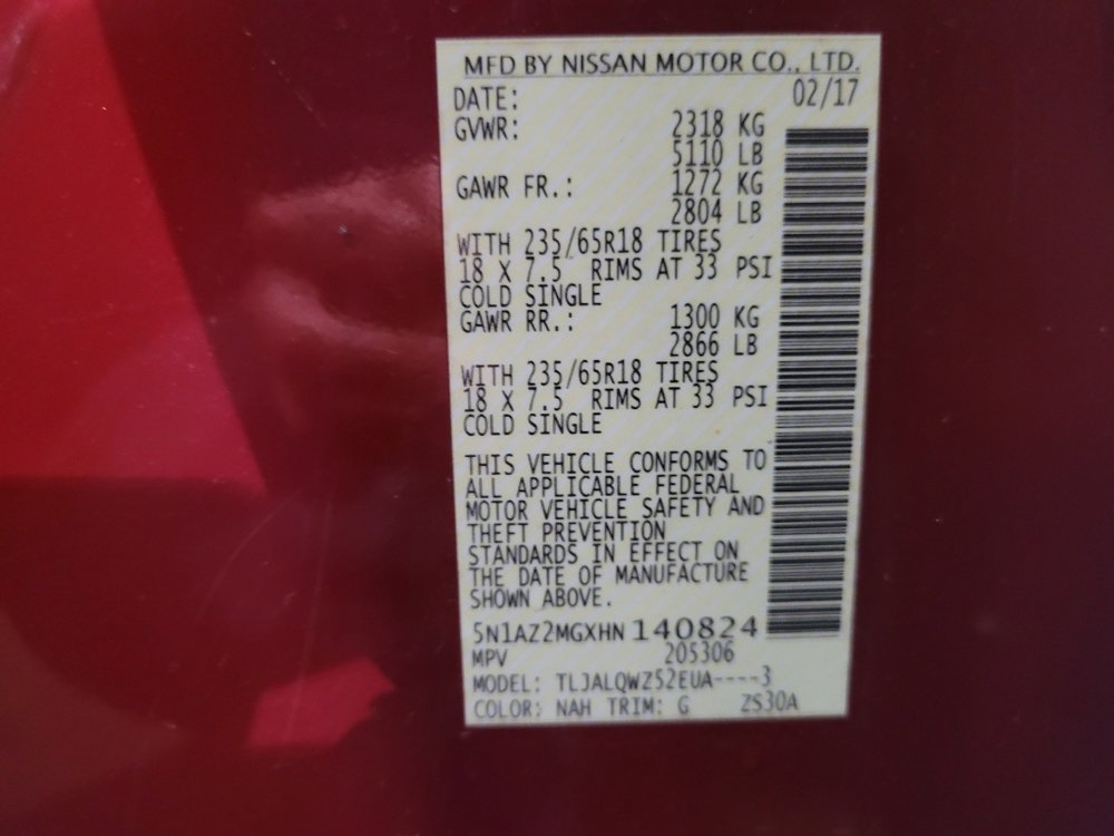 Used 2017 Nissan Murano SV FWD image 33
