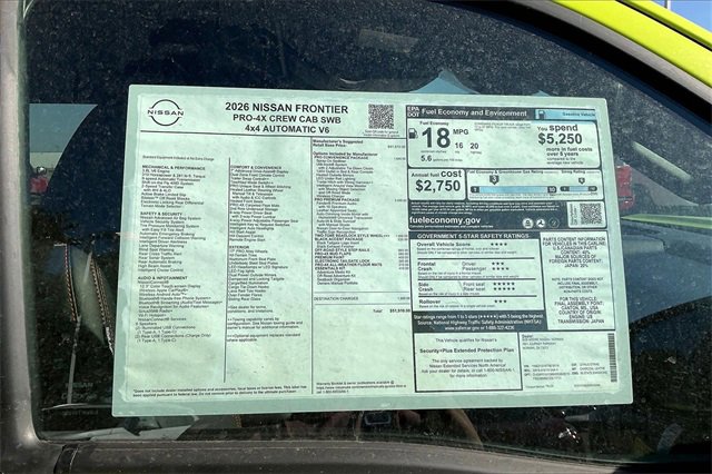 New 2026 Nissan Frontier PRO-4X w/ Pro Premium Package image 13