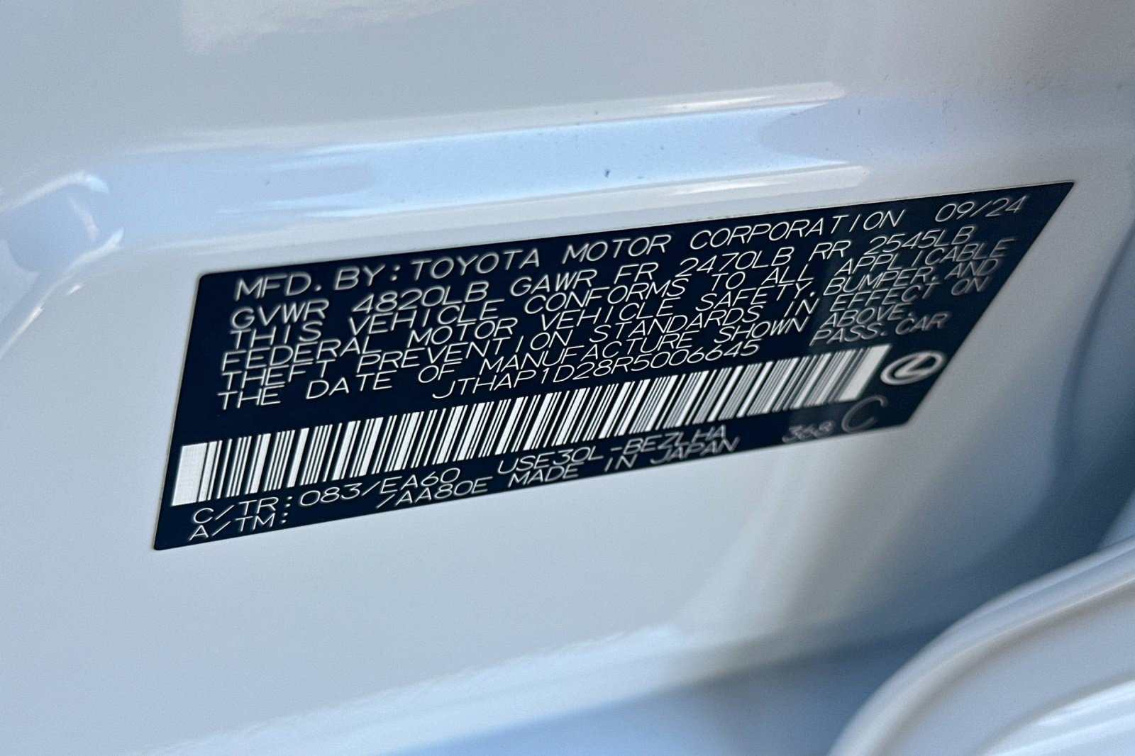 Certified 2024 Lexus IS 500 RWD image 38