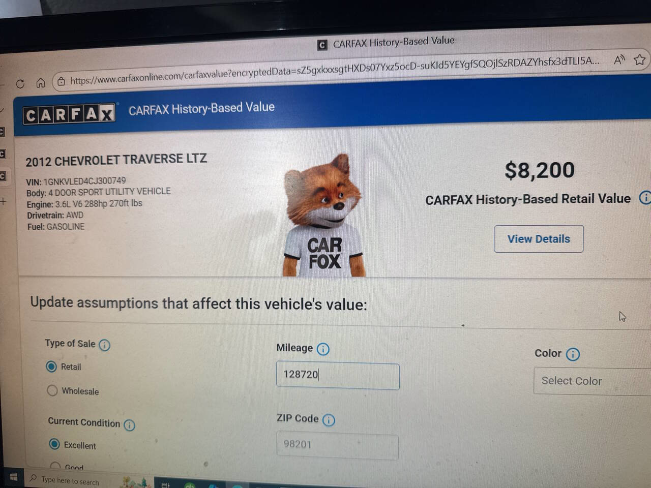 Used 2012 Chevrolet Traverse LTZ image 12