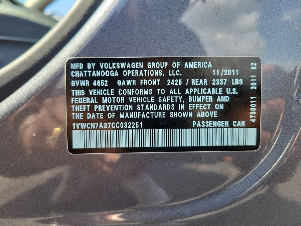 Used 2012 Volkswagen Passat TDI SEL Premium FWD image 33