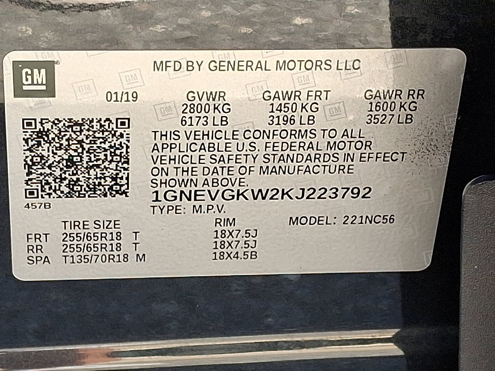 Certified 2019 Chevrolet Traverse LT AWD/4WD image 27