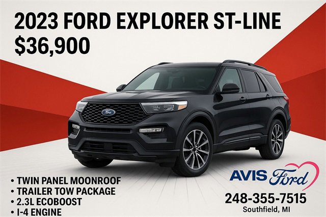 Used 2023 Ford Explorer ST-Line w/ Class IV Trailer Tow Package