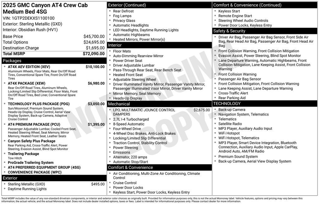 Used 2025 GMC Canyon AT4 w/ AT4X AEV Edition AWD/4WD image 2