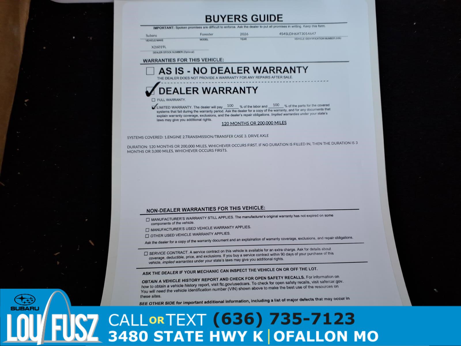 Used 2026 Subaru Forester Sport w/ Sport Package AWD/4WD image 35