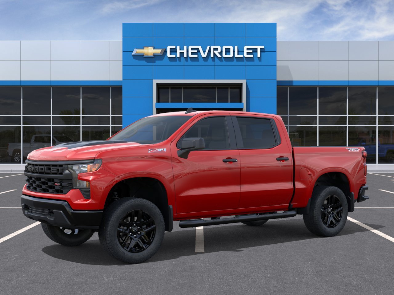 New 2026 Chevrolet Silverado 1500 Custom Trail Boss w/ Turbomax Blackout Package AWD/4WD image 3