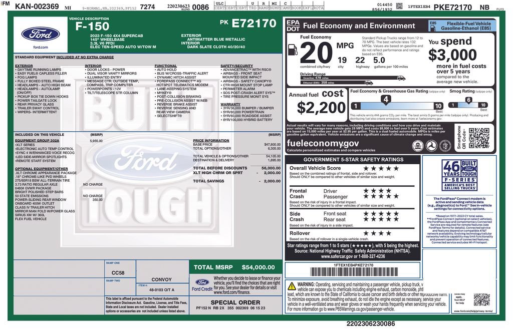 Certified 2023 Ford F150 XLT w/ Equipment Group 302A High AWD/4WD image 25