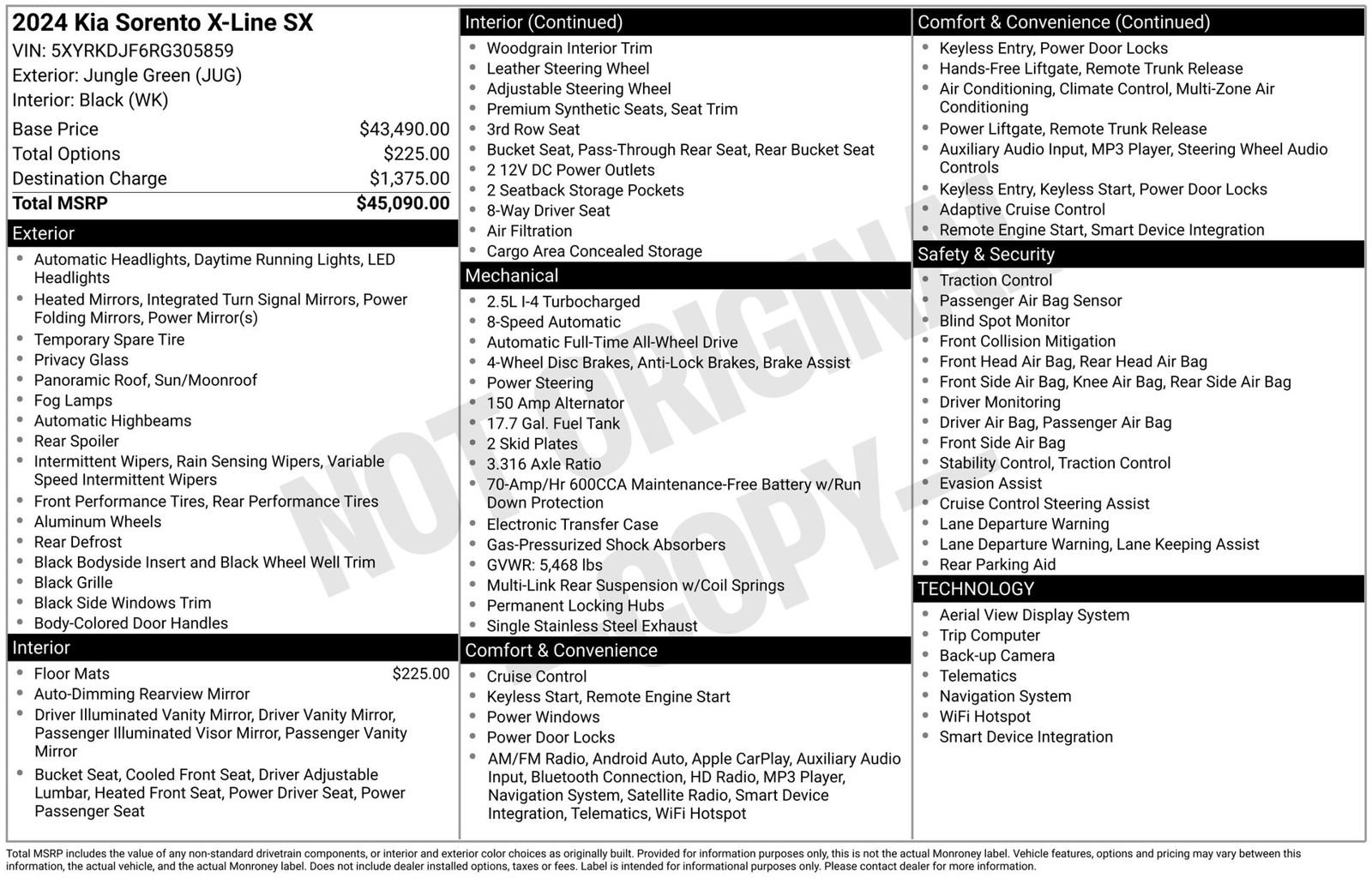 Used 2024 Kia Sorento SX image 3