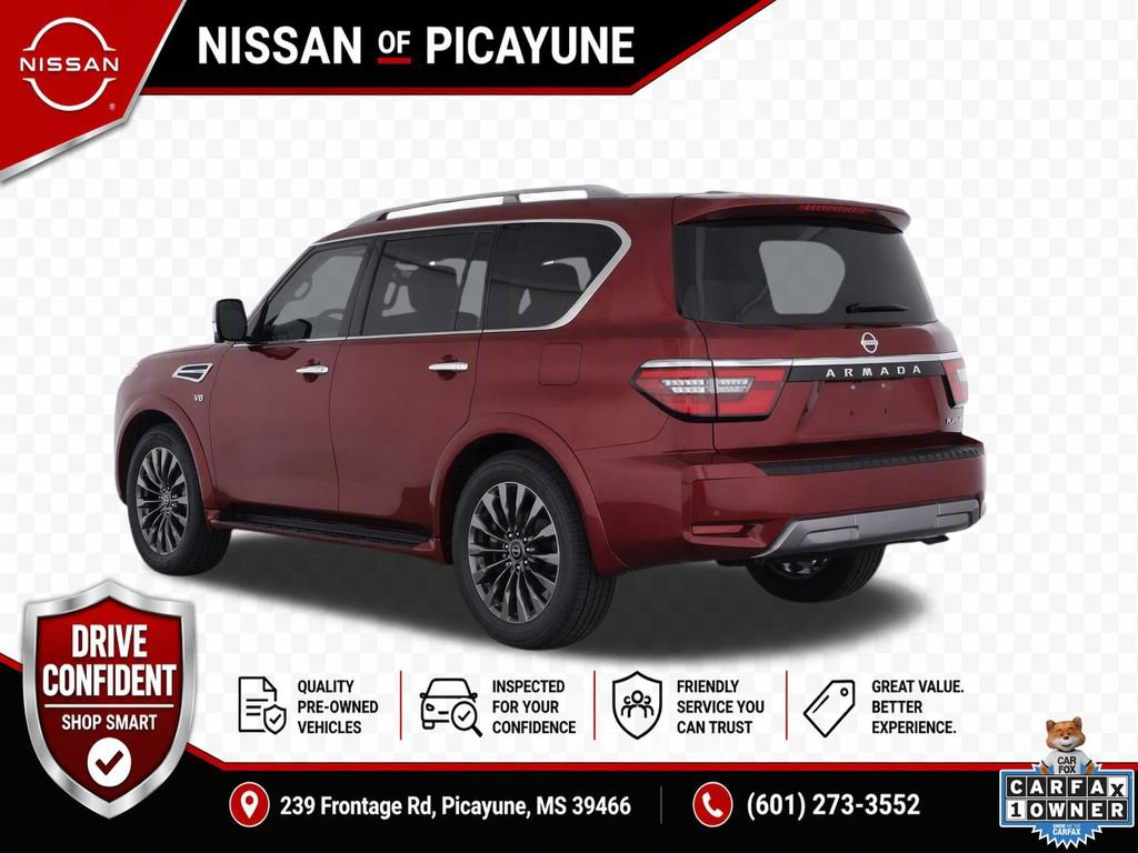 Certified 2023 Nissan Armada Platinum w/ Captain's Chairs Package RWD image 3