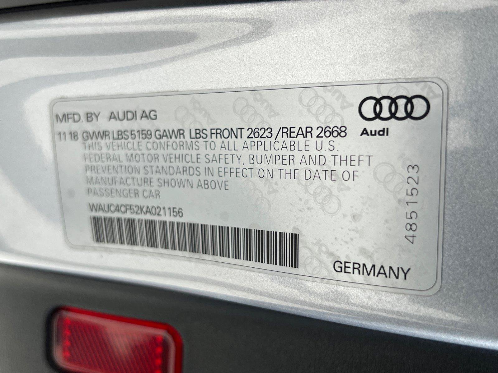 Used 2019 Audi S5 Prestige w/ S Sport Package AWD/4WD image 35