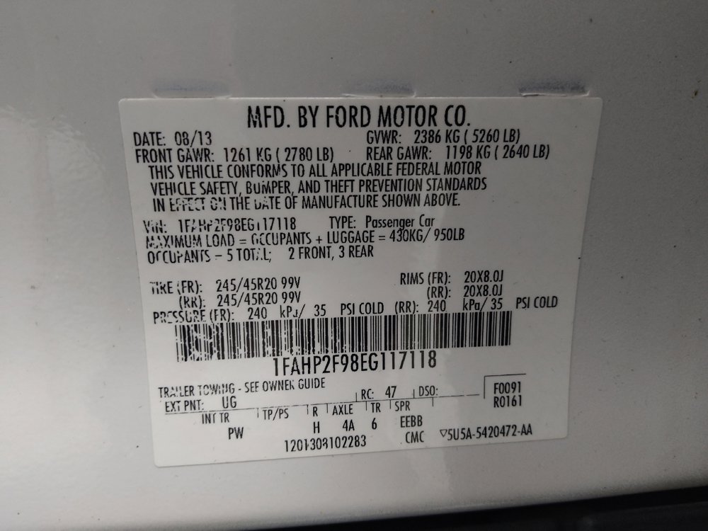 Used 2014 Ford Taurus Limited w/ Equipment Group 301A image 33