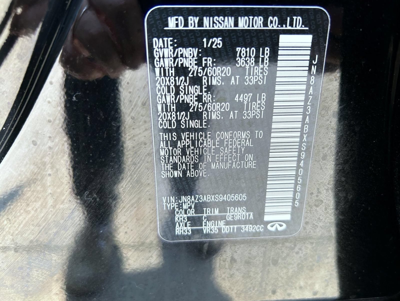 Certified 2025 INFINITI QX80 Pure AWD/4WD image 27