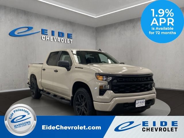 New 2026 Chevrolet Silverado 1500 Custom w/ Turbomax Blackout Package AWD/4WD image 1