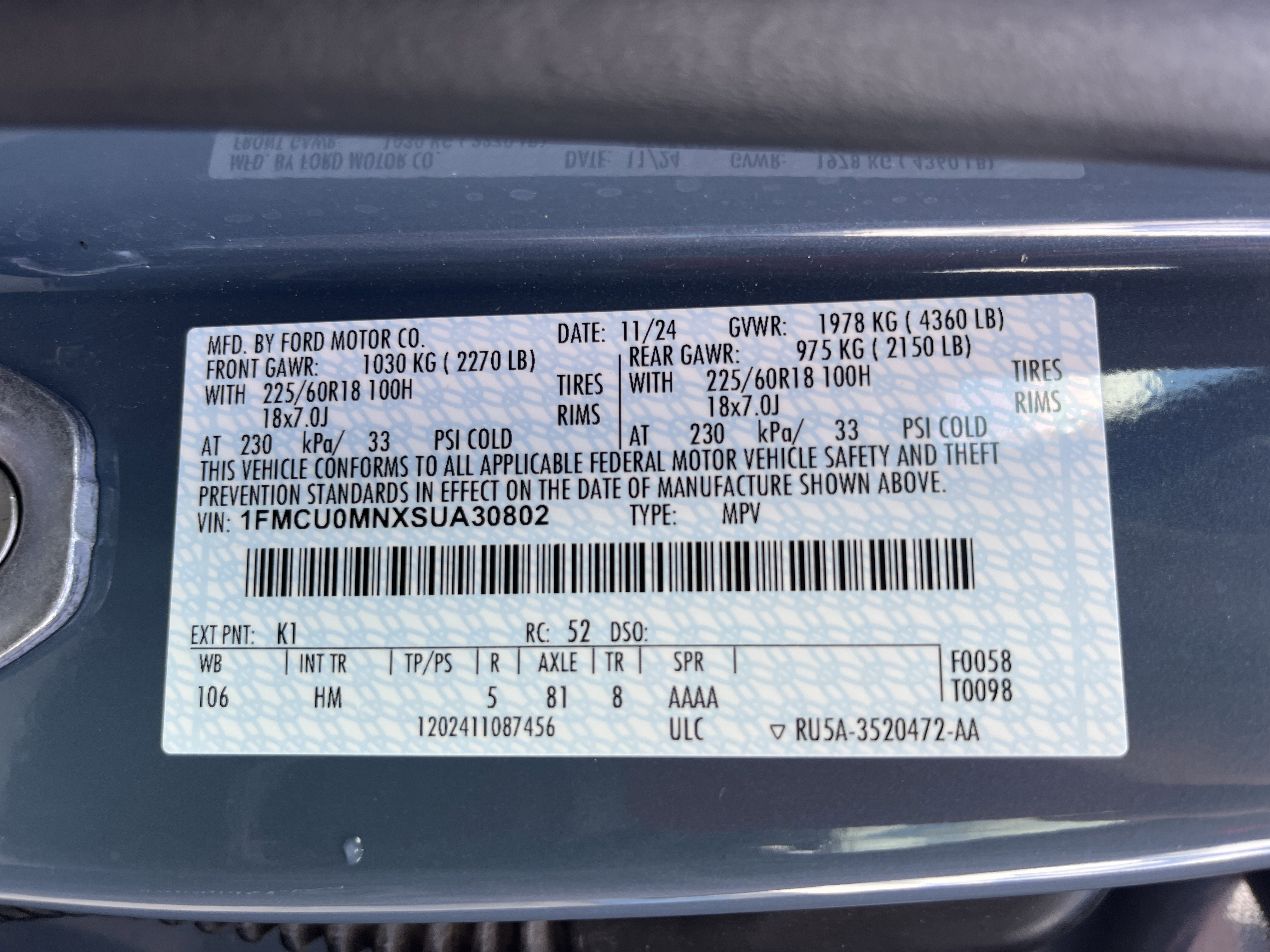 Used 2025 Ford Escape ST-Line w/ Tech Pack #1 image 10