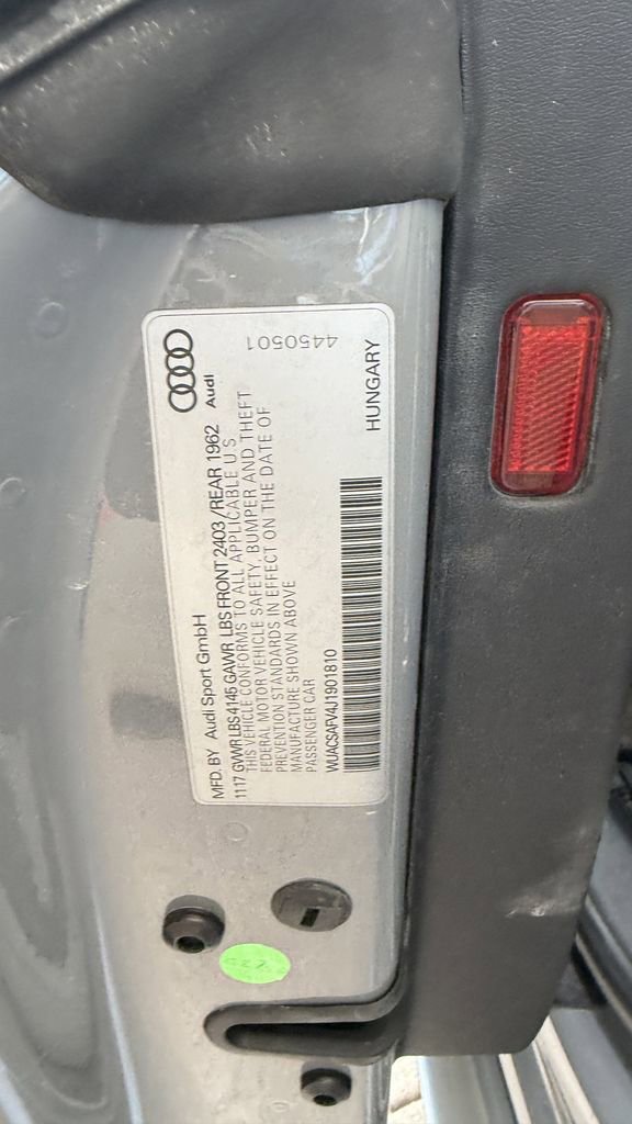 Used 2018 Audi TT RS w/ Technology Package AWD/4WD image 6