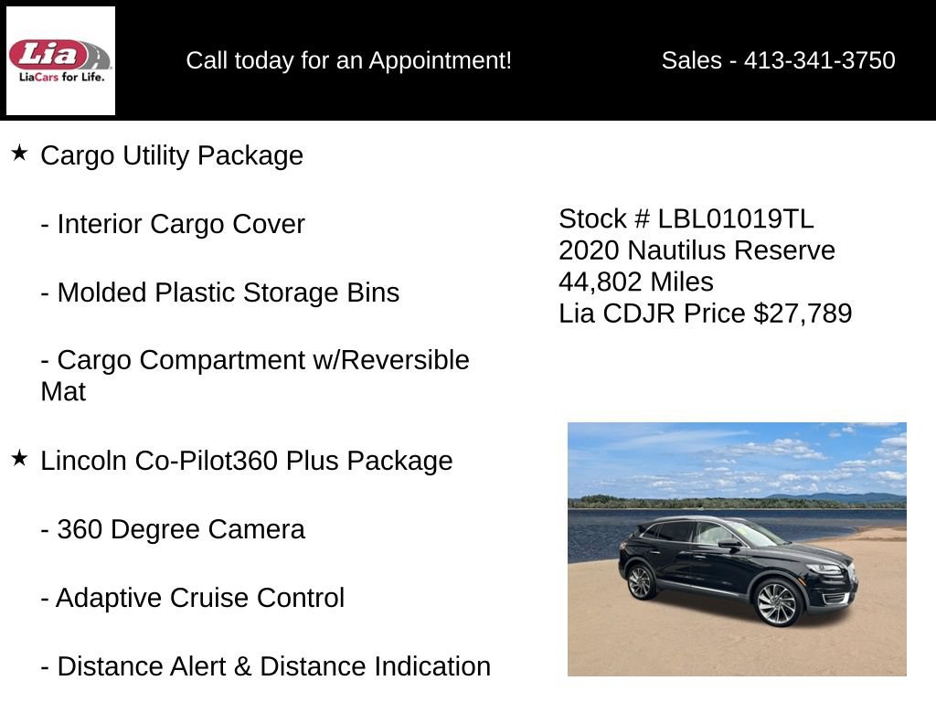 Used 2020 Lincoln Nautilus Reserve w/ Equipment Group 202A AWD/4WD image 11