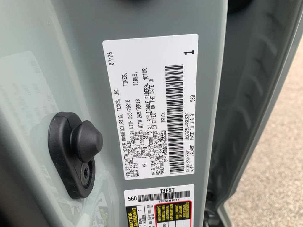 New 2026 Toyota Tundra SR5 AWD/4WD image 31