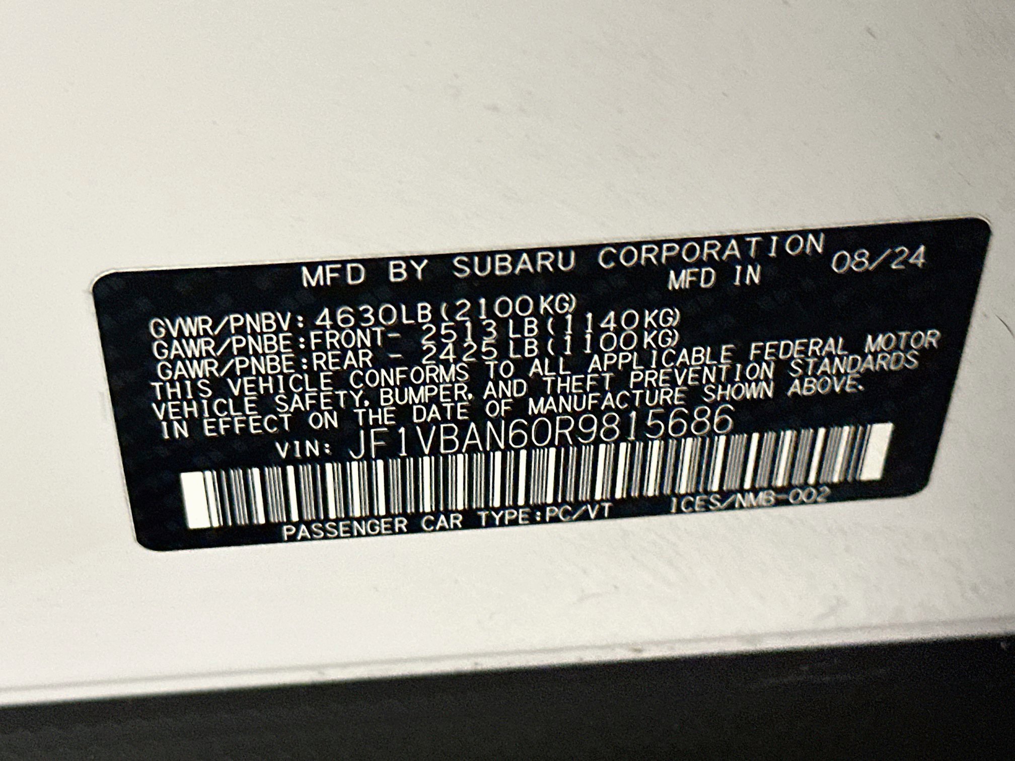 Used 2024 Subaru WRX Limited w/ Popular Package #1A AWD/4WD image 12