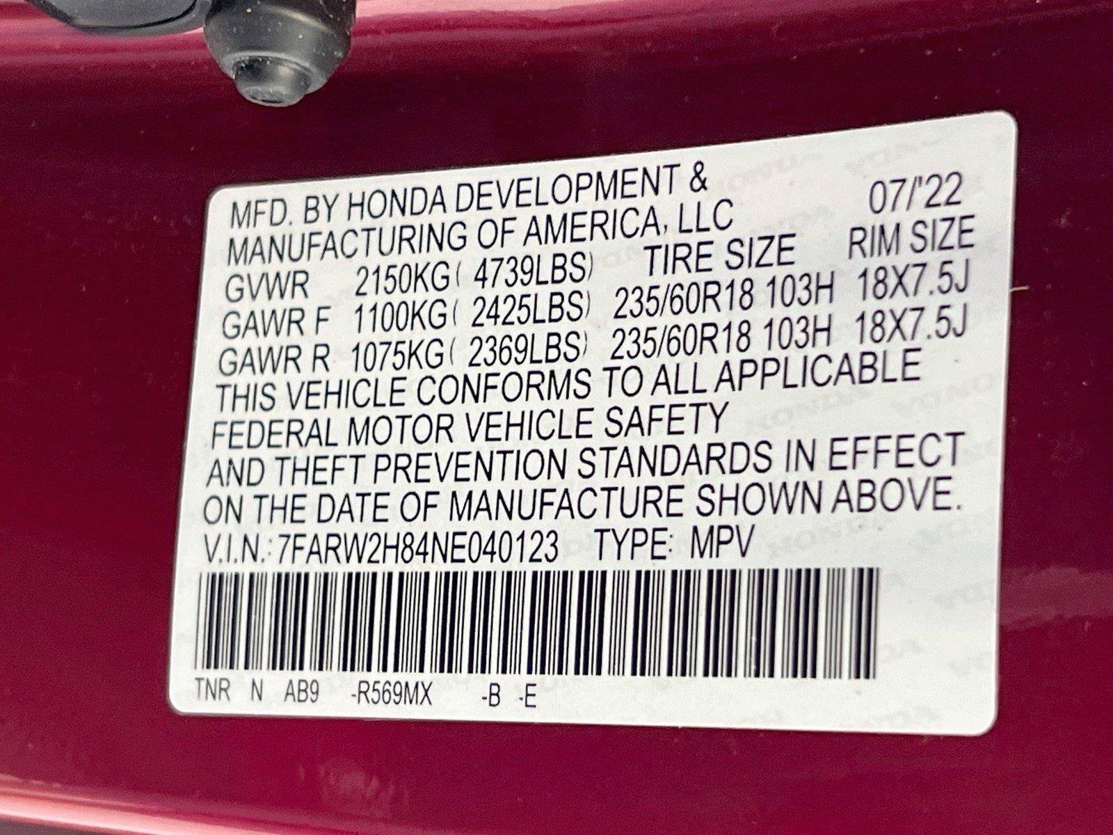 Certified 2022 Honda CR-V EX-L image 30