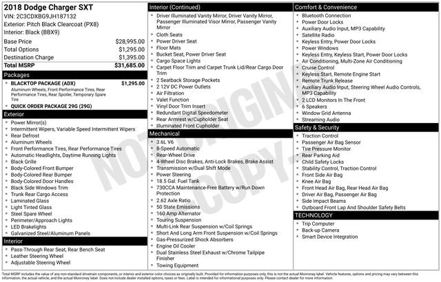 Used 2018 Dodge Charger SXT w/ Blacktop Package image 15