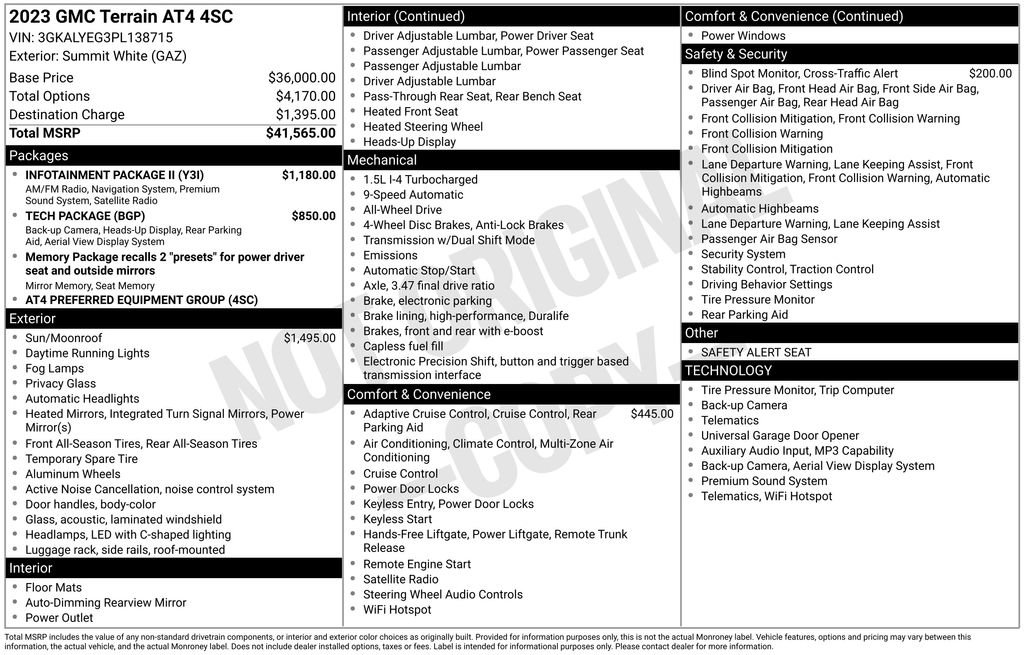 Used 2023 GMC Terrain AT4 w/ Infotainment Package II AWD/4WD image 5