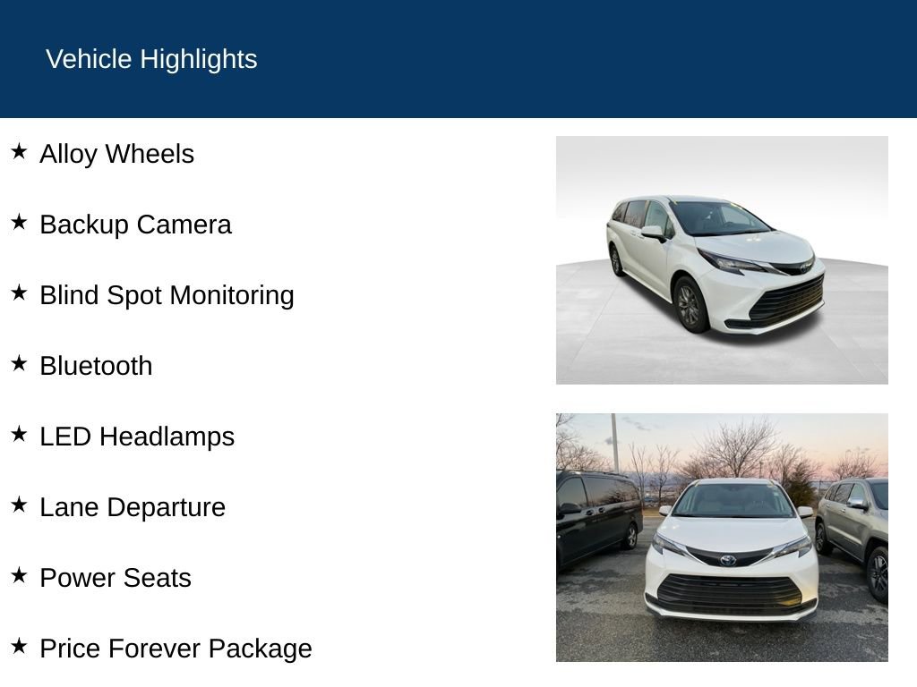 Used 2024 Toyota Sienna LE image 2