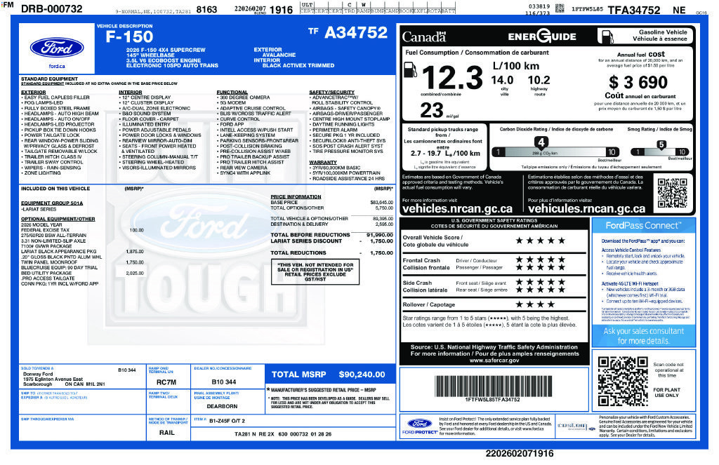 Used 2026 Ford F150 Lariat w/ Bed Utility Package AWD/4WD image 6