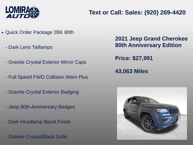 Used 2021 Jeep Grand Cherokee Limited AWD/4WD image 14