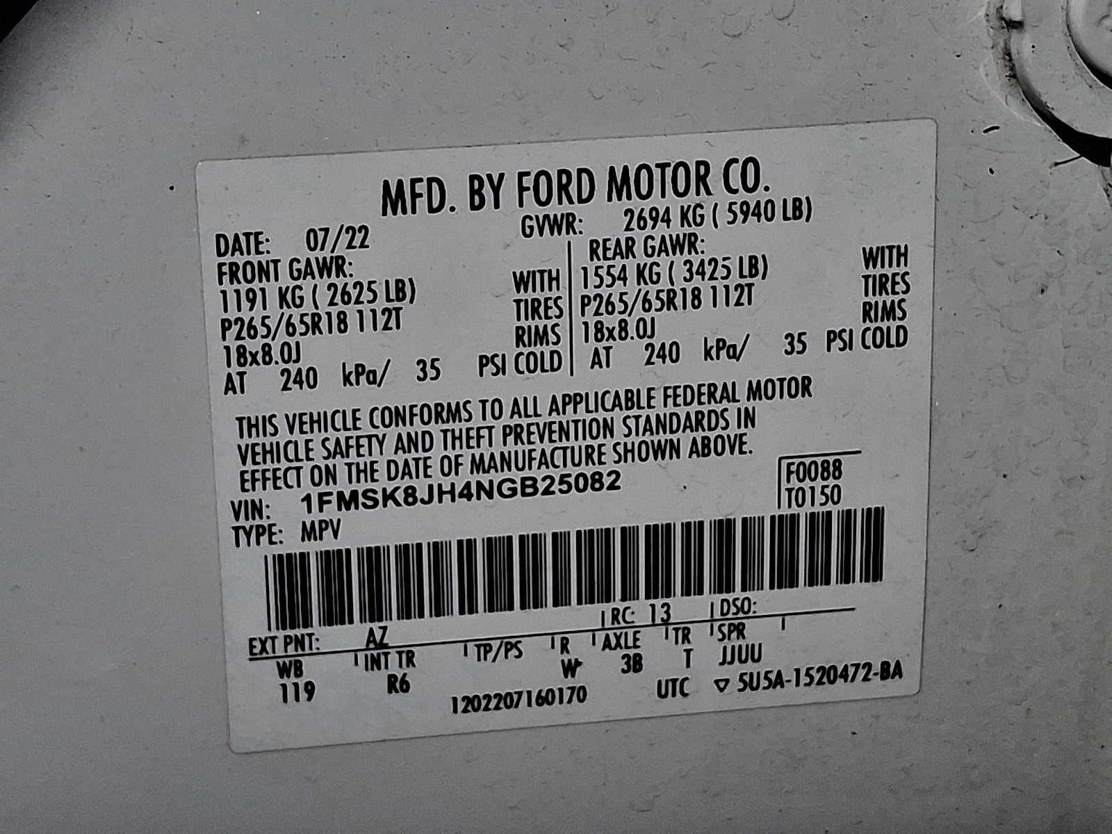 Used 2022 Ford Explorer Timberline AWD/4WD image 27