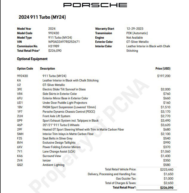 Used 2024 Porsche 911 Turbo AWD/4WD image 12