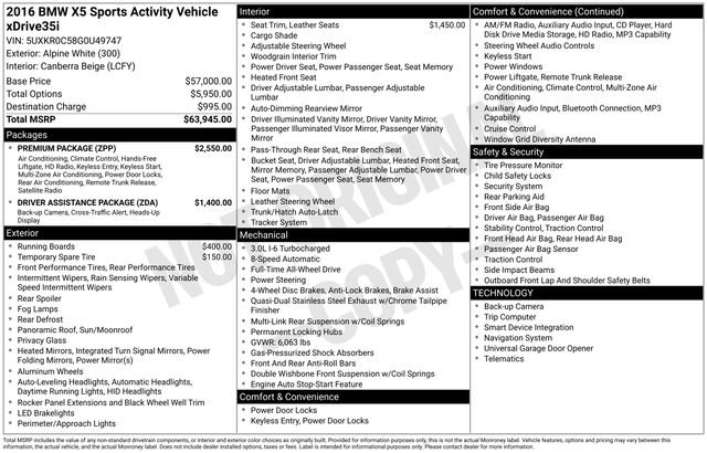 Used 2016 BMW X5 xDrive35i image 28