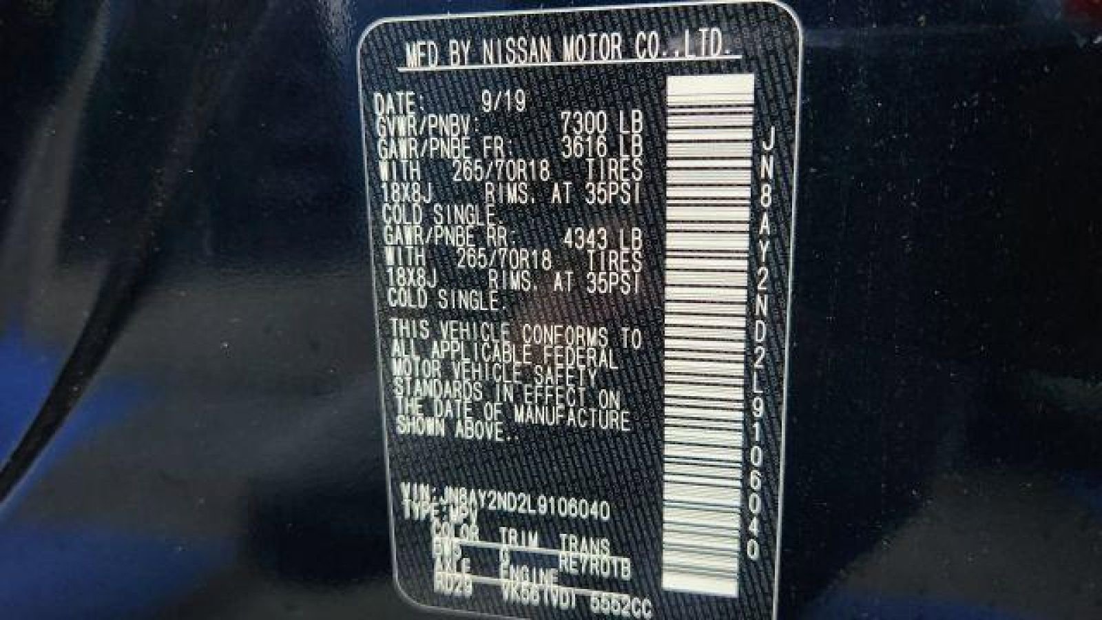 Used 2020 Nissan Armada SV w/ Driver Package image 41