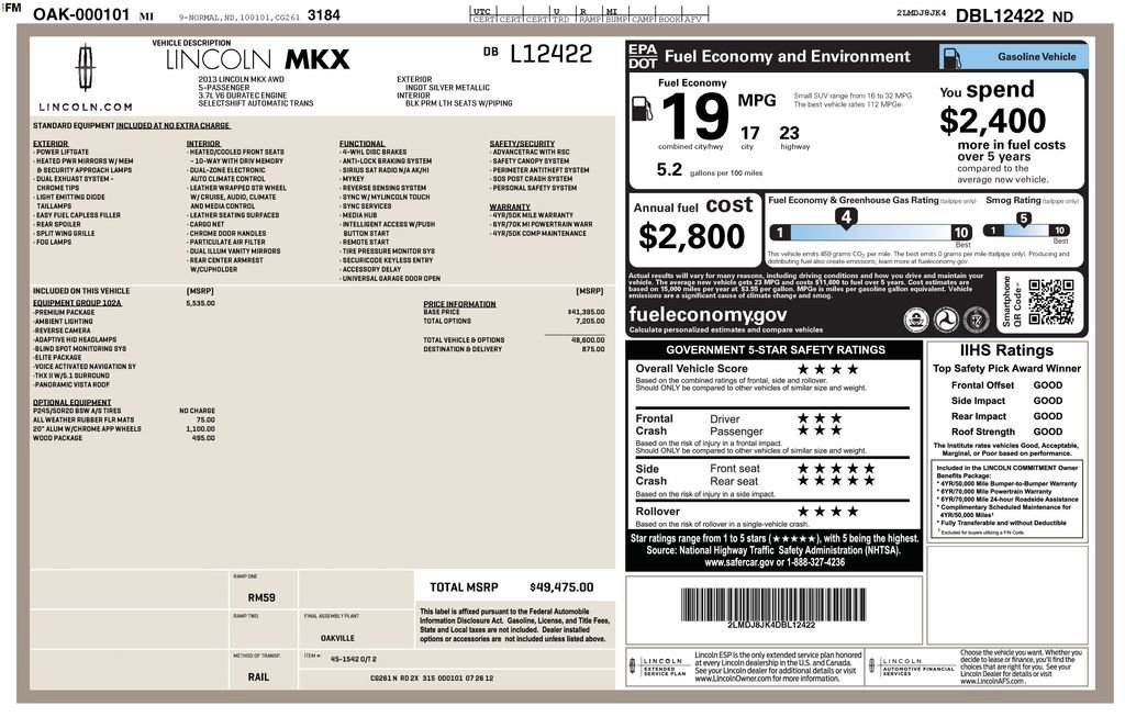 Used 2013 Lincoln MKX AWD image 29