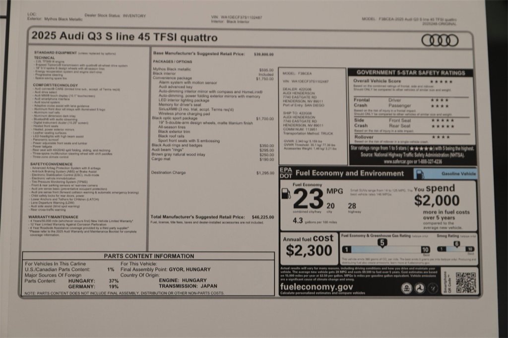 New 2025 Audi Q3 2.0T Premium image 32