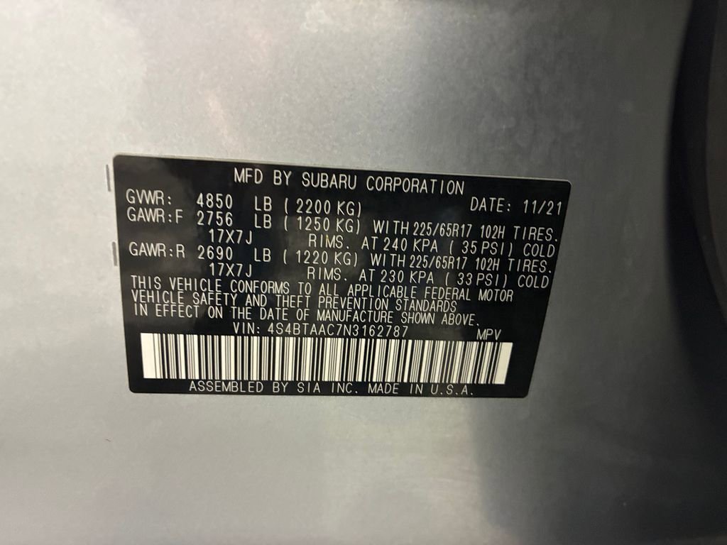 Certified 2022 Subaru Outback 2.5i image 19