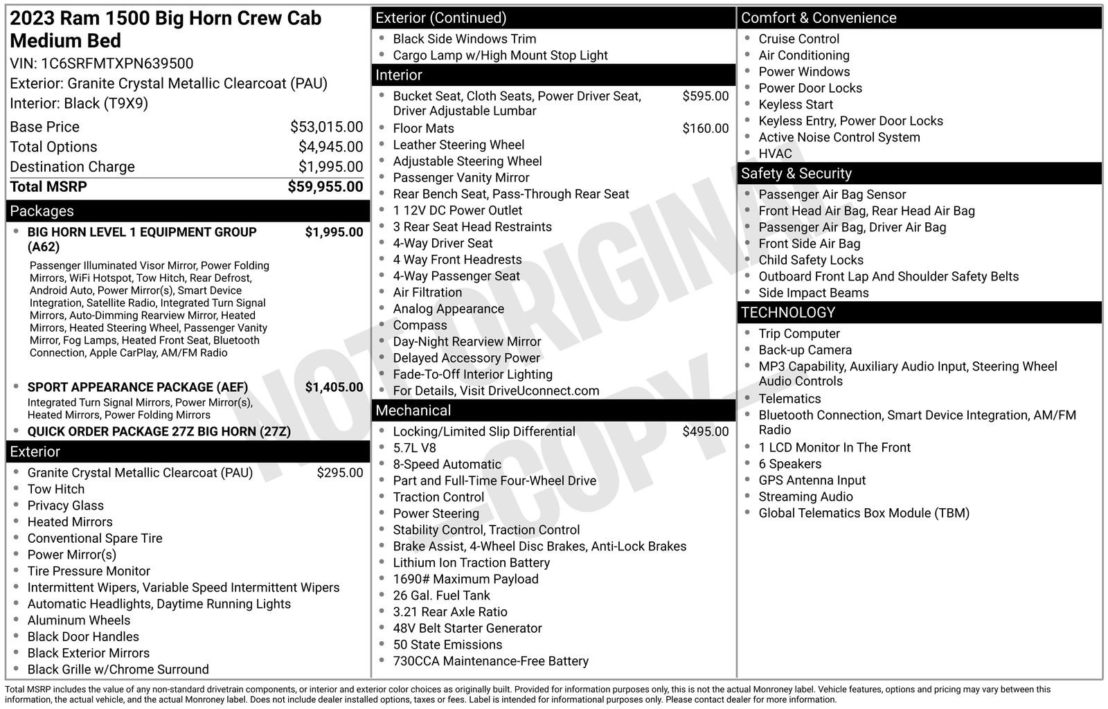 Used 2023 RAM 1500 Big Horn AWD/4WD image 4