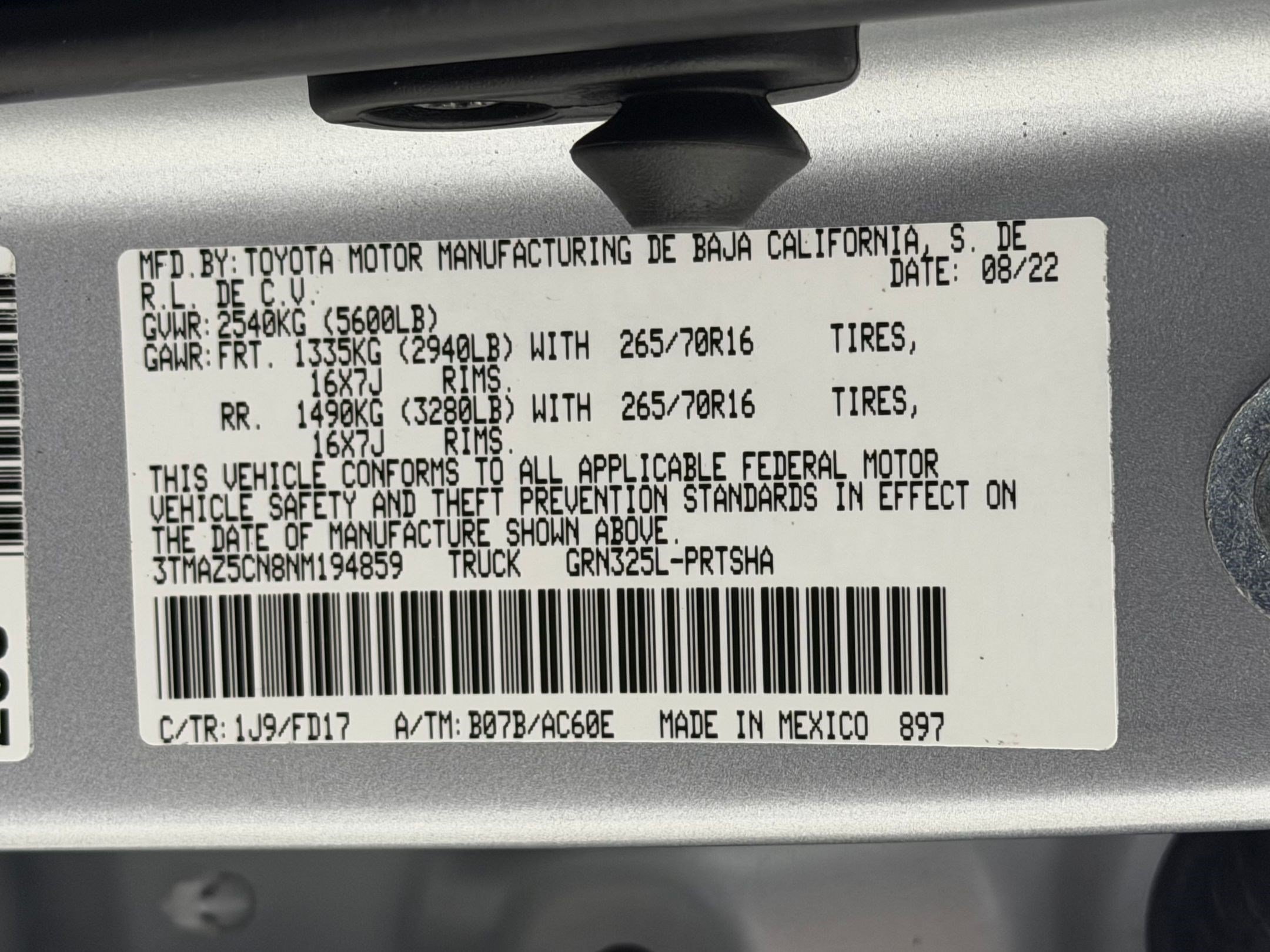 Used 2022 Toyota Tacoma TRD Off-Road RWD image 27