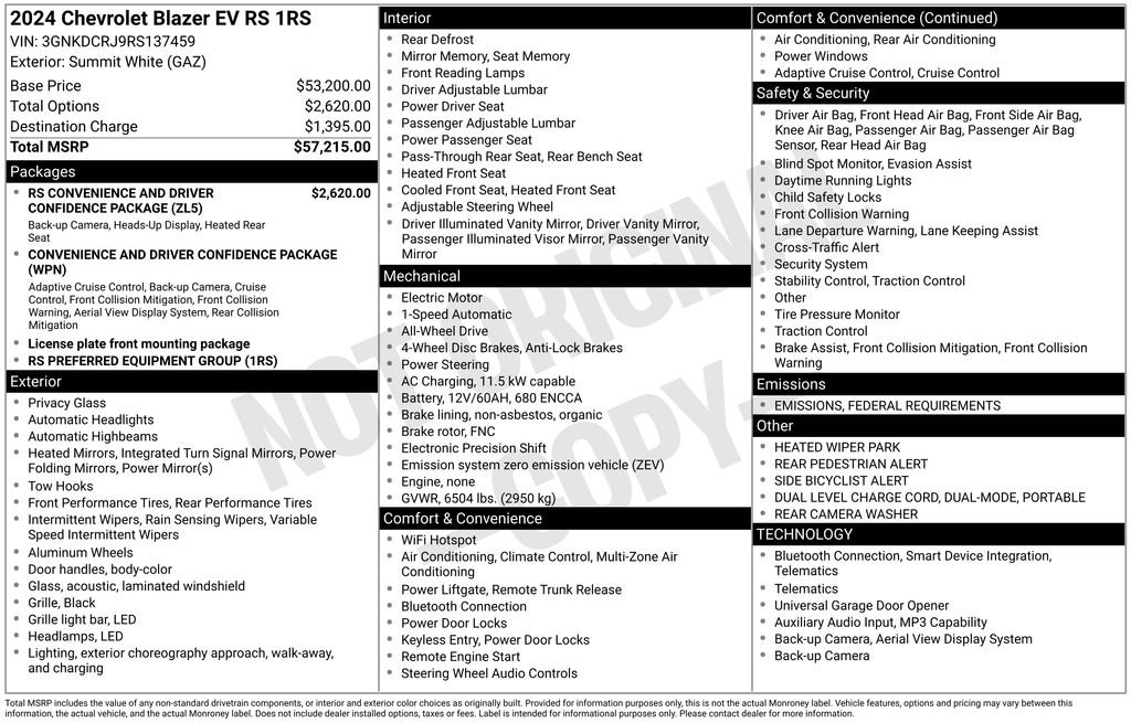 Used 2024 Chevrolet Blazer EV RS image 34