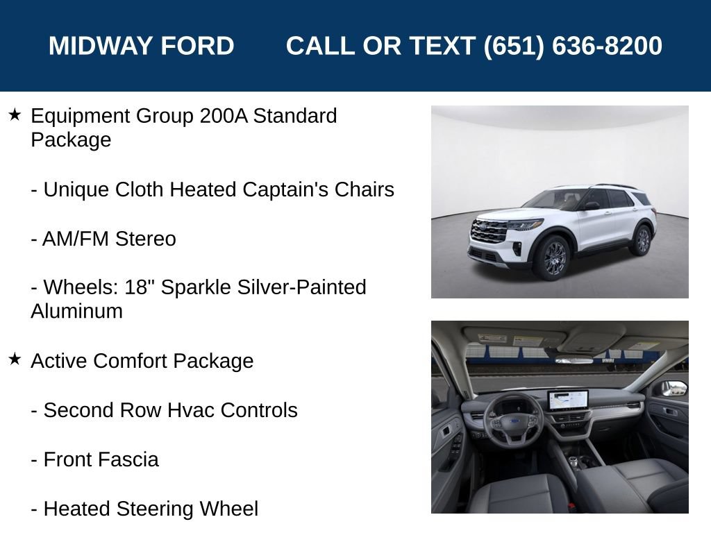 Used 2026 Ford Explorer Active w/ Active Comfort Package AWD/4WD image 7
