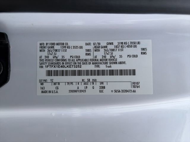 Used 2020 Ford F150 XL w/ Equipment Group 101A Mid AWD/4WD image 43