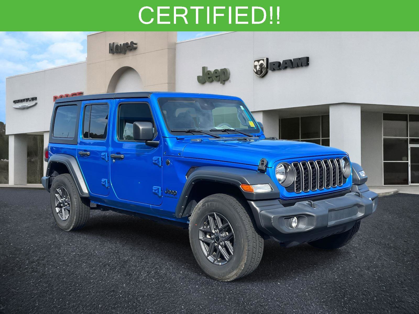 Certified 2024 Jeep Wrangler Sport S