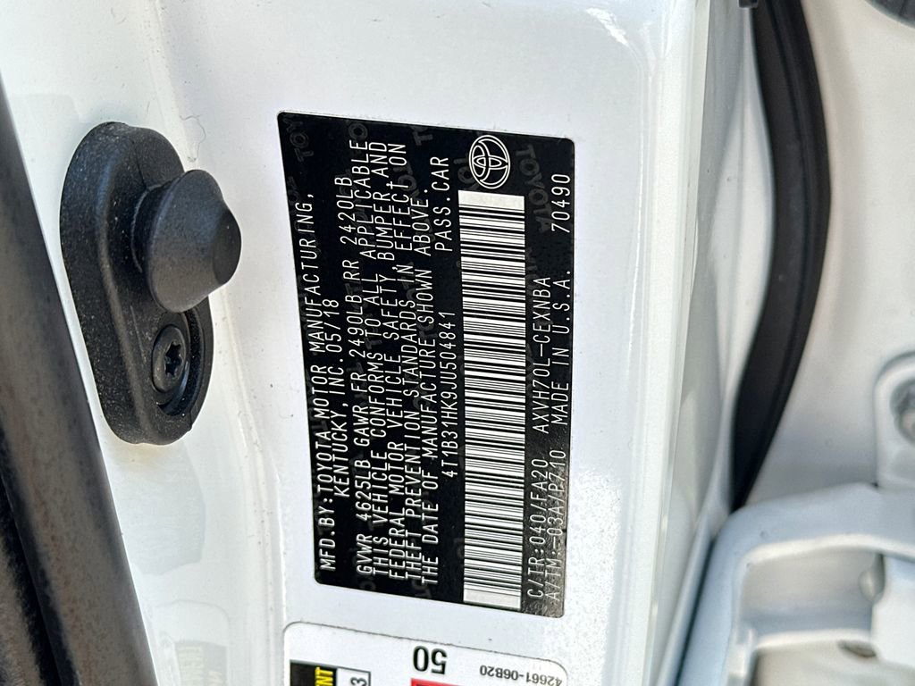 Used 2018 Toyota Camry LE w/ Audio Package FWD image 32